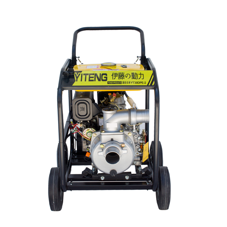 防汛应急3寸移动式柴油机抽水泵伊藤动力YT30DPE-2